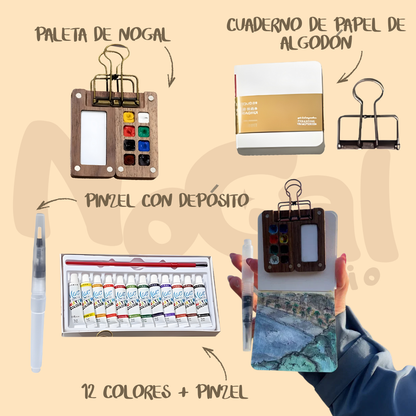Kit de Aquarela Nogal – Tu Momento de Calma
