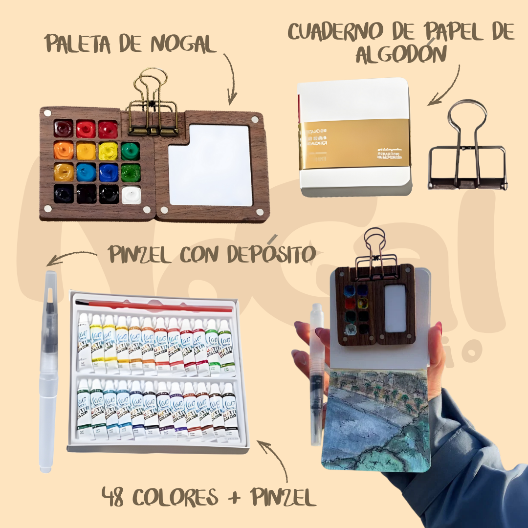 Kit de Aquarela Nogal – Tu Momento de Calma