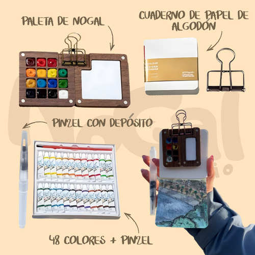 Kit de Aquarela Nogal – Tu Momento de Calma